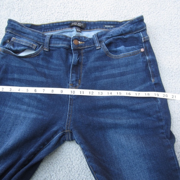Judy Blue Jeans Womens15/32 Dark Wash Skinny Fit Stretch Mid Rise Comfy Casual - Picture 10 of 16